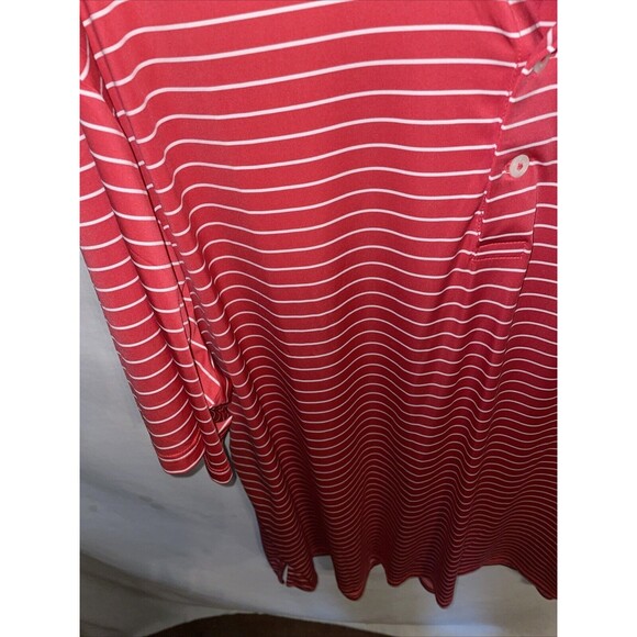 Ralph Lauren RLX Men’s Golf Polo Shirt Size 2XL Red Striped Athleisure Tennis - Picture 6 of 12